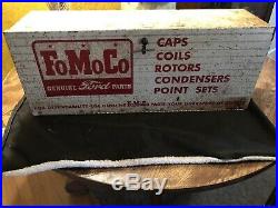 Vintage 1950's FoMoCo Genuine Ford Parts Gas Oil 24 Metal Cabinet Sign