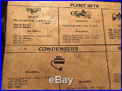 Vintage 1950's FoMoCo Genuine Ford Parts Gas Oil 24 Metal Cabinet Sign