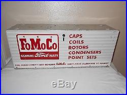 Vintage 1950's Ford Fomoco Tune Up Parts Metal Cabinet