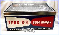 Vintage 1950's Tung-sol Auto/car Bulbs Lamps Display Cabinetexcellent Condition