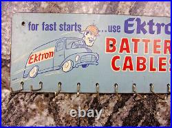Vintage 1950s Ektron Battery Cables Wall Display Board