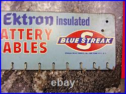 Vintage 1950s Ektron Battery Cables Wall Display Board