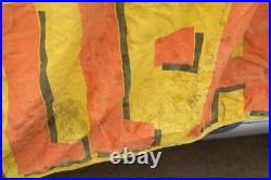 Vintage 1950s Ford Car Truck Dealer Parade Circus Banner Sign Canvas Band Wagon
