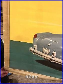 Vintage 1950s Willys Aero Ace Car Dealership Showroom Litho Poster Advertisement