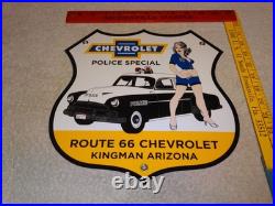 Vintage 1952 Chevrolet Woman? Chevy Bowtie Gasoline Oil Porcelain Metal Car Sign Vintage 1952 Chevrolet Woman? Chevy Bowtie Gasoline Oil Porcelain Metal Car Sign
