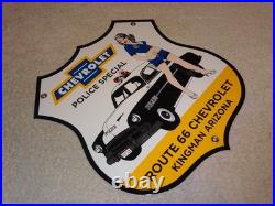 Vintage 1952 Chevrolet Woman? Chevy Bowtie Gasoline Oil Porcelain Metal Car Sign