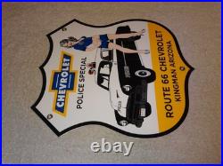 Vintage 1952 Chevrolet Woman? Chevy Bowtie Gasoline Oil Porcelain Metal Car Sign