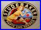Vintage-1955-Studebaker-Car-Truck-Service-11-3-4-Porcelain-Metal-Gas-Oil-Sign-01-xmk