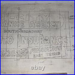 Vintage 1958 Advertising Presentation Tri-City Insurance Agency 1959 Auto