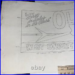 Vintage 1958 Advertising Presentation West Street Motors Oldsmobile Lawrence MA