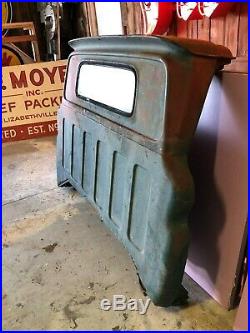 Vintage 1960's CHEVROLET CHEVY TRUCK Rear CAB Wall Decor BED HEADBOARD ManCave
