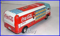 Vintage 1960's Japan Tin Friction Coca-cola Soda Car