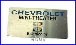 Vintage 1960s-70s Chevy Dealership Display Mini Theater Rare