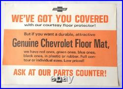 Vintage 1960s Chevrolet Dealer Sign Original Gm