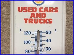 Vintage 1960s OK Chevrolet Used Car Dealership Thermometer U. S. A RARE