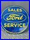Vintage-1962-Ford-Porcelain-Sign-Old-Dealer-Service-Sales-Dept-Car-Fomoco-Gas-01-qhs
