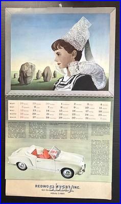 Vintage 1963 Volkswagen Factory Calendar Mac Zimmerman Redwood Motors Eureka, CA