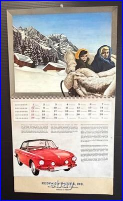 Vintage 1963 Volkswagen Factory Calendar Mac Zimmerman Redwood Motors Eureka, CA