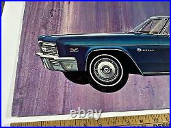 Vintage 1966 Chevrolet Impala Sport Sedan 32 x 18 Chevy Dealer Showroom Poster