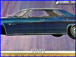 Vintage 1966 Chevrolet Impala Sport Sedan 32 x 18 Chevy Dealer Showroom Poster