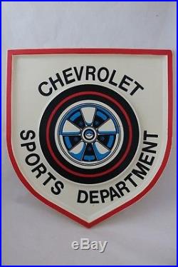Vintage 1968-69 Chevrolet Sports Department Dealer Sign Camaro Redline
