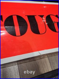 Vintage 1969 Elephant OPEL TOUGH Car Dealership Banner Super Rare GM