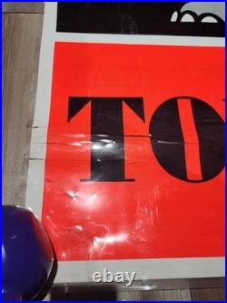 Vintage 1969 Elephant OPEL TOUGH Car Dealership Banner Super Rare GM
