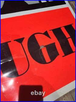 Vintage 1969 Elephant OPEL TOUGH Car Dealership Banner Super Rare GM