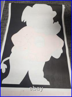 Vintage 1969 Elephant OPEL TOUGH Car Dealership Banner Super Rare GM