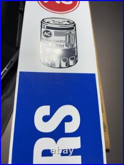 Vintage 1970s/ 1980s AC-DELCO 34.5 x 6 Dealership Service Center Plastic Sign