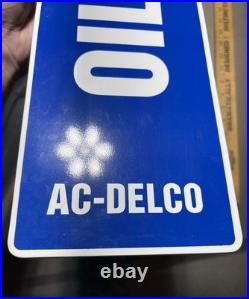 Vintage 1970s/ 1980s AC-DELCO 34.5 x 6 Dealership Service Center Plastic Sign