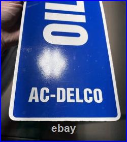 Vintage 1970s/ 1980s AC-DELCO 34.5 x 6 Dealership Service Center Plastic Sign