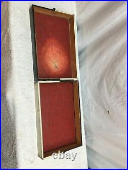 Vintage 1970s Match Box Car Metal Travel Carry Case With Mustang Fastback