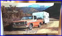 Vintage 1973 Chevrolet Dealership Cardboard Sign Dealer Display GM Chevy Truck Vintage 1973 Chevrolet Dealership Cardboard Sign Dealer Display GM Chevy Truck