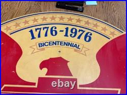 Vintage 1976 General Motors Bicentennial Chevrolet Dealership Showroom Sign