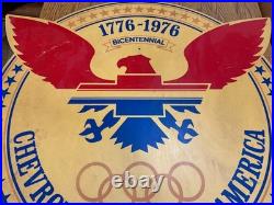Vintage 1976 General Motors Bicentennial Chevrolet Dealership Showroom Sign