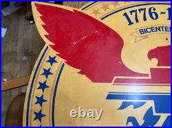 Vintage 1976 General Motors Bicentennial Chevrolet Dealership Showroom Sign