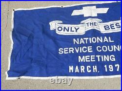 Vintage 1978 CHEVY CHEVROLET Advertising SIGN NATIONAL SECURITY COUNCIL MEETING