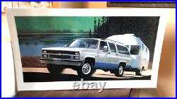Vintage 1984 Chevrolet Dealership Cardboard Sign Dealer Display GM Chevy Truck