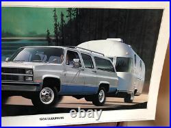 Vintage 1984 Chevrolet Dealership Cardboard Sign Dealer Display GM Chevy Truck