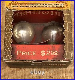 Vintage 20's-30's PERFECT-O-LITE Car Headlight Bulbs NOS With Box