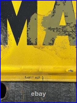 Vintage 50s AUTO-LITE Service Parts MARINE SERVICE Ford Embossed Sign WOW