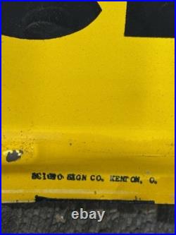 Vintage 50s AUTO-LITE Service Parts MARINE SERVICE Ford Embossed Sign WOW