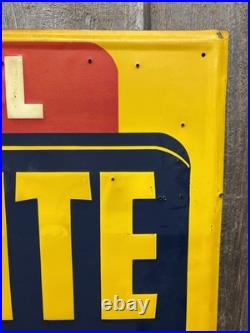 Vintage 50s AUTO-LITE Service Parts MARINE SERVICE Ford Embossed Sign WOW