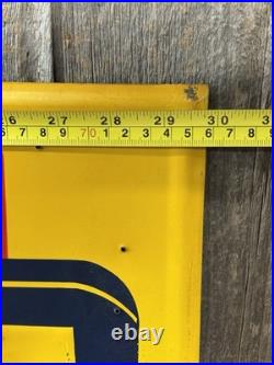 Vintage 50s AUTO-LITE Service Parts MARINE SERVICE Ford Embossed Sign WOW