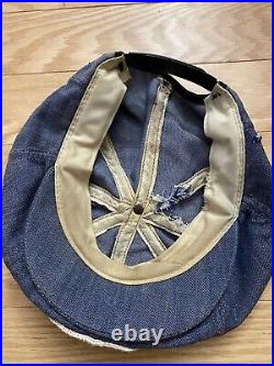 Vintage 50s Peterbilt Service Mechanic Union Denim Hat Cap Workwear