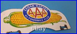 Vintage AAA Automobile Club License Plate Topper Sign Ad on Automobile Topper