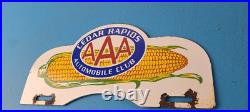 Vintage AAA Automobile Club License Plate Topper Sign Ad on Automobile Topper