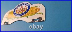 Vintage AAA Automobile Club License Plate Topper Sign Ad on Automobile Topper