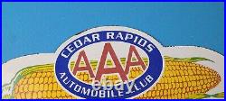 Vintage AAA Automobile Club License Plate Topper Sign Ad on Automobile Topper